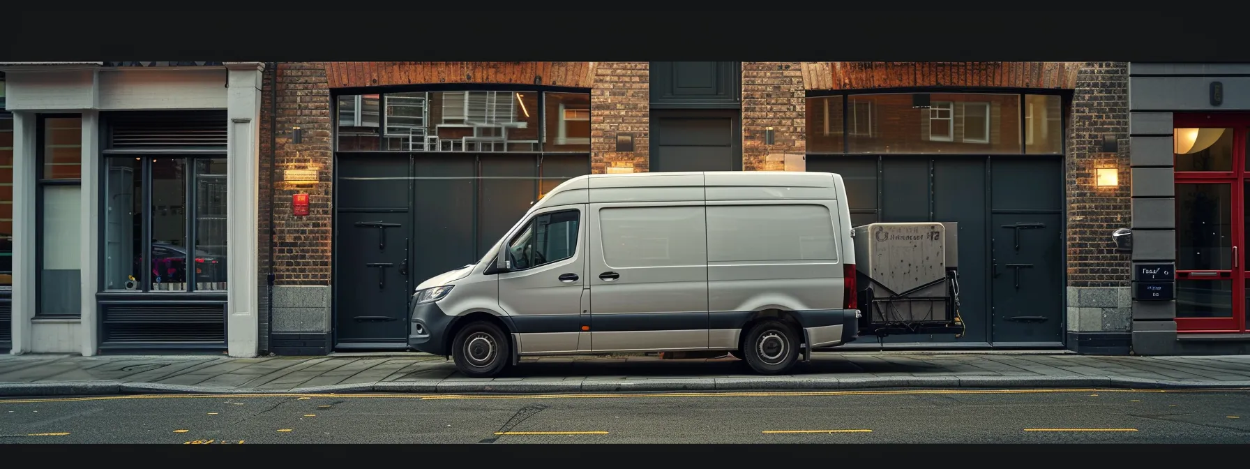 a locksmith van parked outside a building, ready to provide on-the-spot solutions.