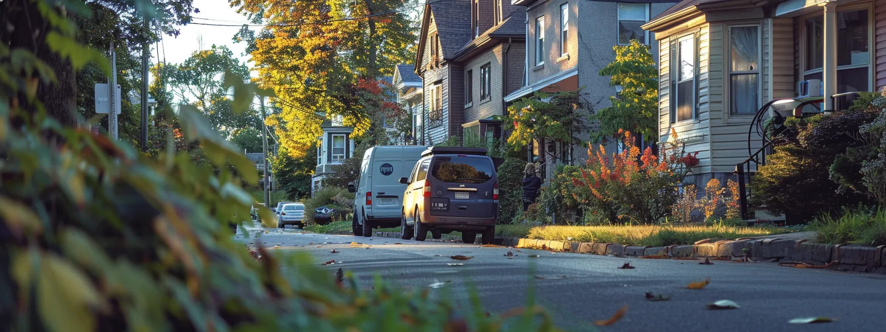 a local locksmith quickly responding to a car lockout emergency in a neighborhood street.