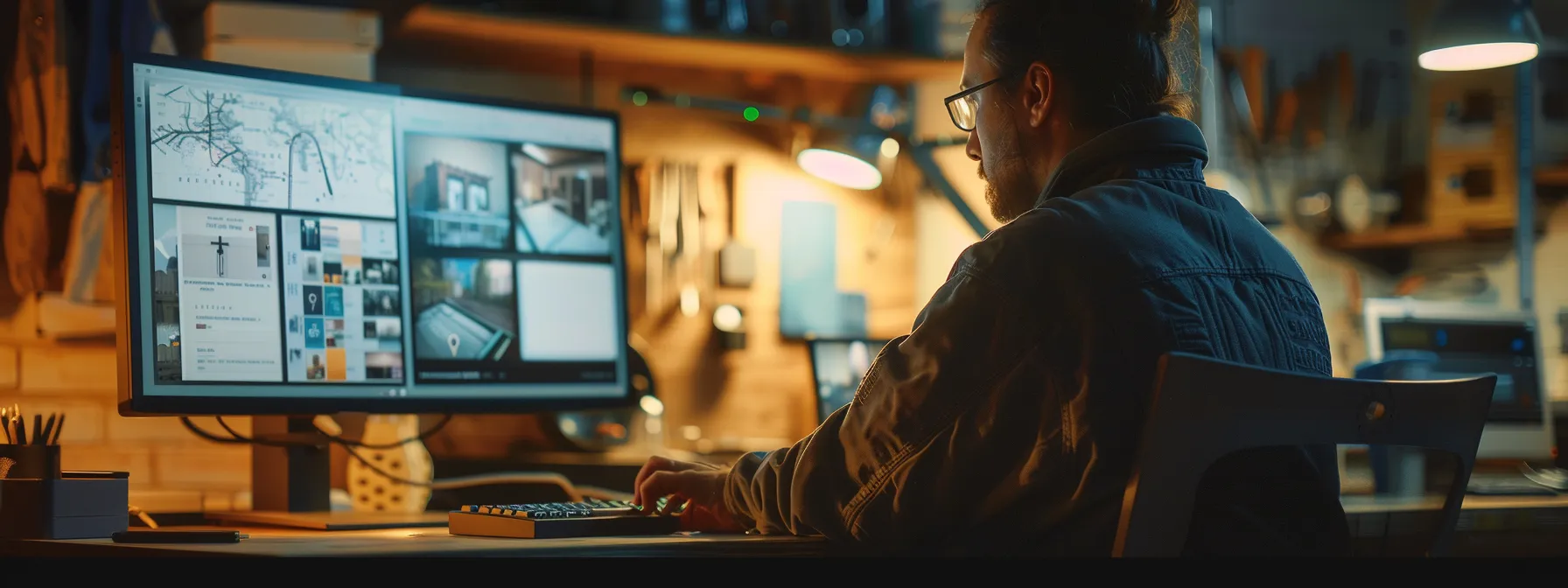 a person reading reviews and qualifications of a locksmith on a computer screen.
