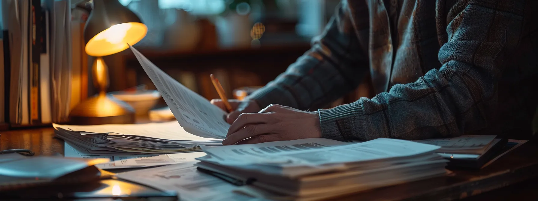 a person gathering documents and preparing questions before a locksmith visit.