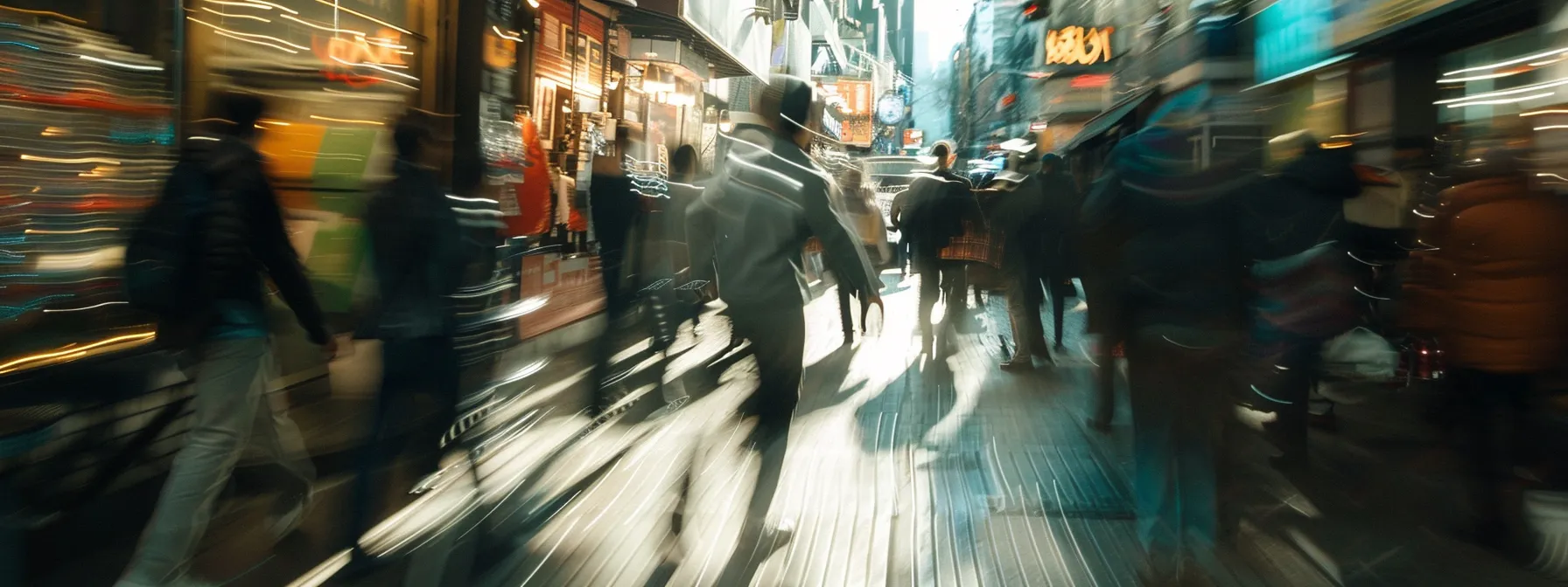 a locksmith rushing through a busy urban street, reaching a client's location quickly.