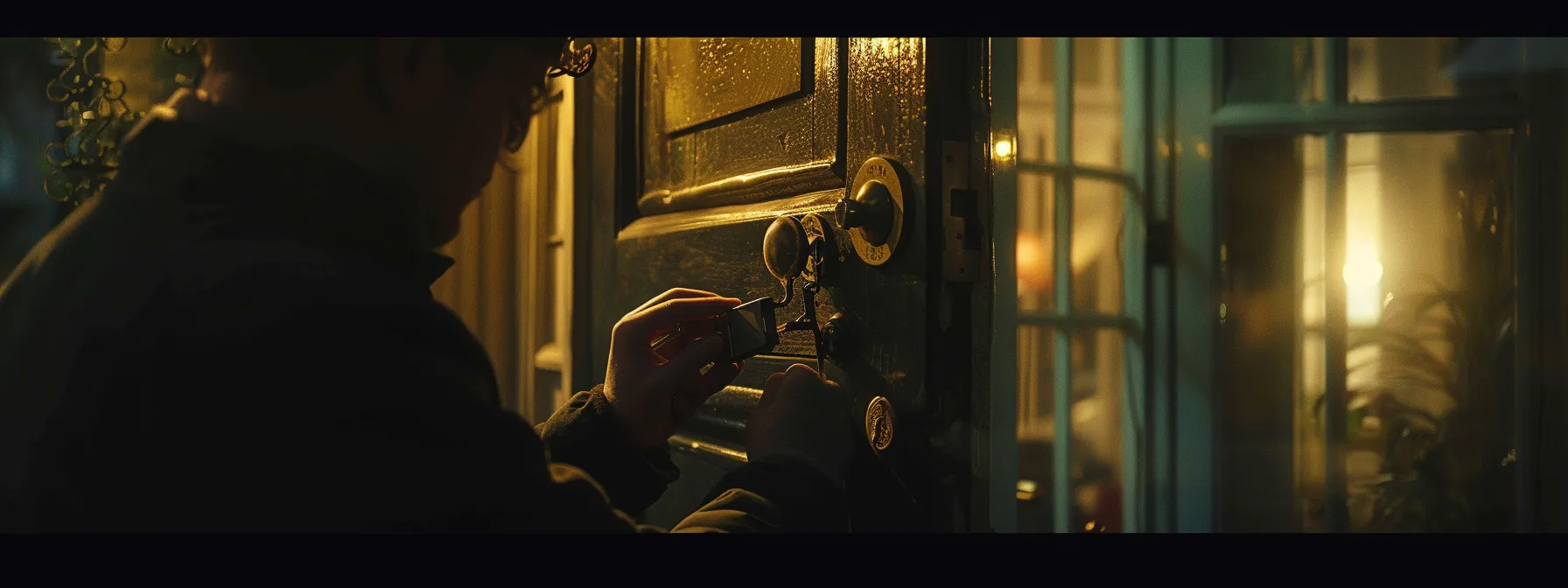 a locksmith expert meticulously rekeying a secure lock at a melbourne business, enhancing security measures and ensuring only authorized personnel have access.