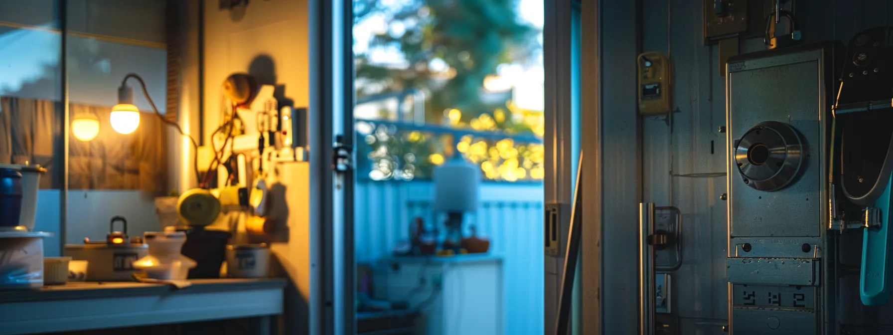 a locksmith in melbourne upgrading locks on a secure home, ensuring safety and protection.
